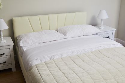Newtown Cream Fabric Bed